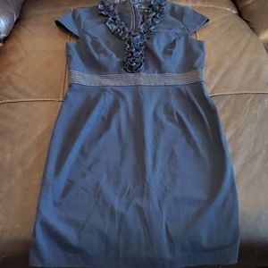 Sandra Darren Denim fitted dress